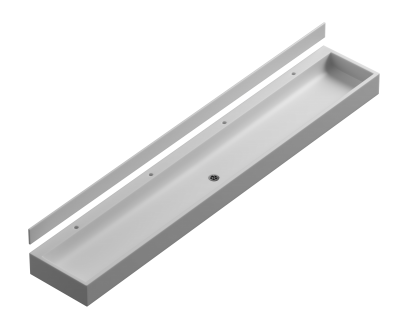 Standard Corian Wash Trough - 2400mm